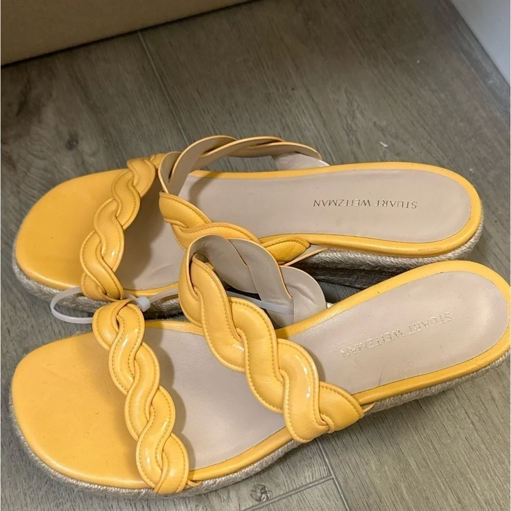 NEW! Stuart Weitzman Mango Twist Espadrille Wedge Sandal - Size 6 🚙 - Picture 4 of 10